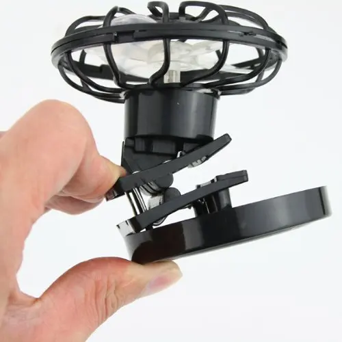 Клип на солнечных батареях Вентилятор солнечной энергии панели