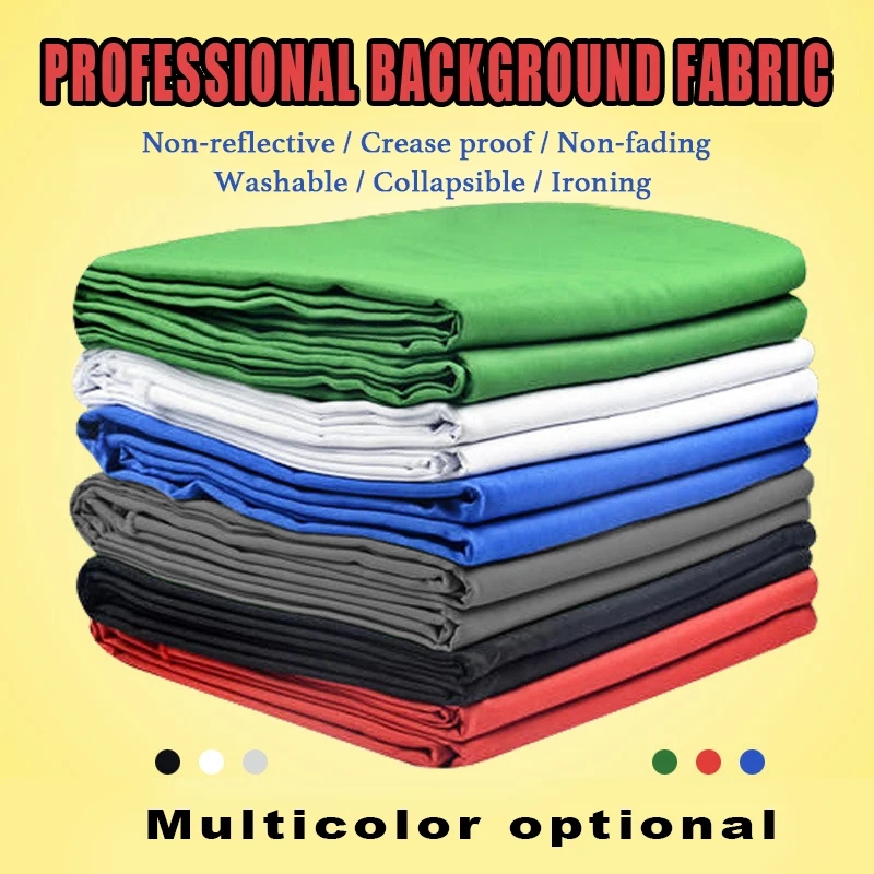 

Photography Background Backdrop Smooth Muslin Cotton Green Screen Chromakey Cromakey Background Cloth for Photo Studio Video