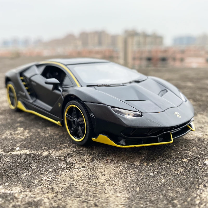 

Модель автомобиля Lp770, модель автомобиля из металлического сплава, со звуком светильник, Отводная модель автомобиля, подарок для мальчика, 1/...