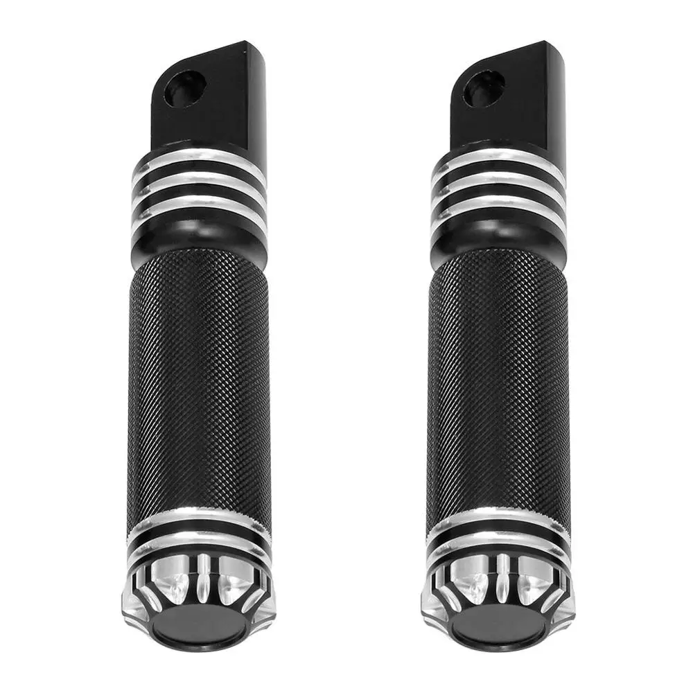 Запчасти для мотоциклов кафе гонщик подножки Передняя Задняя черная подходят