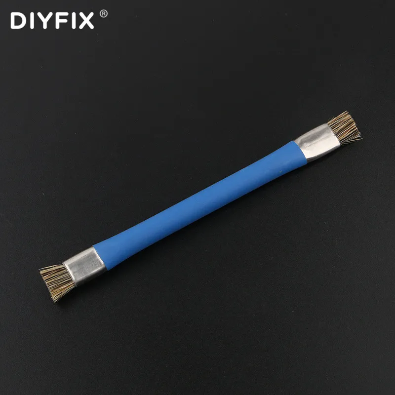 DIYFIX 1 шт. двойная головка жесткая щетка для детской материнской платы IC PCB