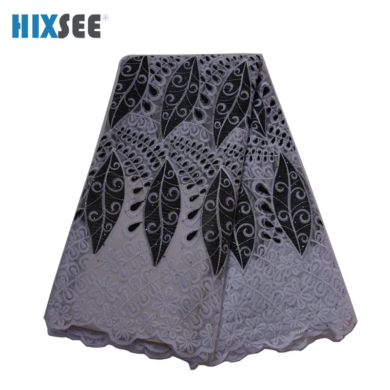 Нигерийские кружевные ткани для свадьбы 2019 белый лист вышивка французская
