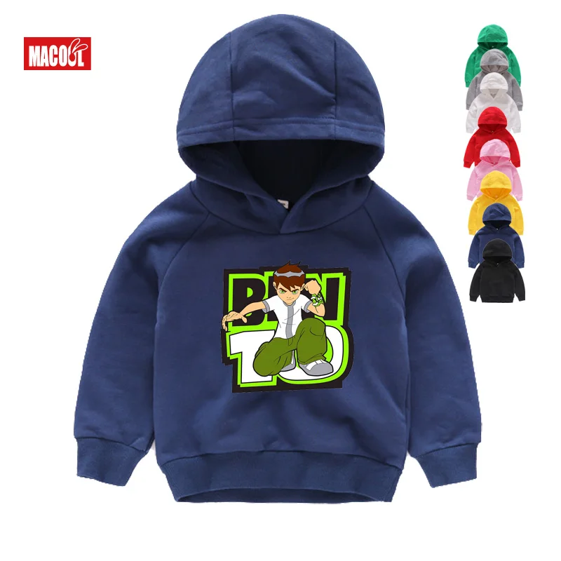 Kids Hoodies Бен 10 протектор для часов толстовки земля и свитшоты для детей в году Осень мультфильм мальчиков толстовки и свитшоты топы для мальчиков и девочек - Цвет: Kids Hoodies