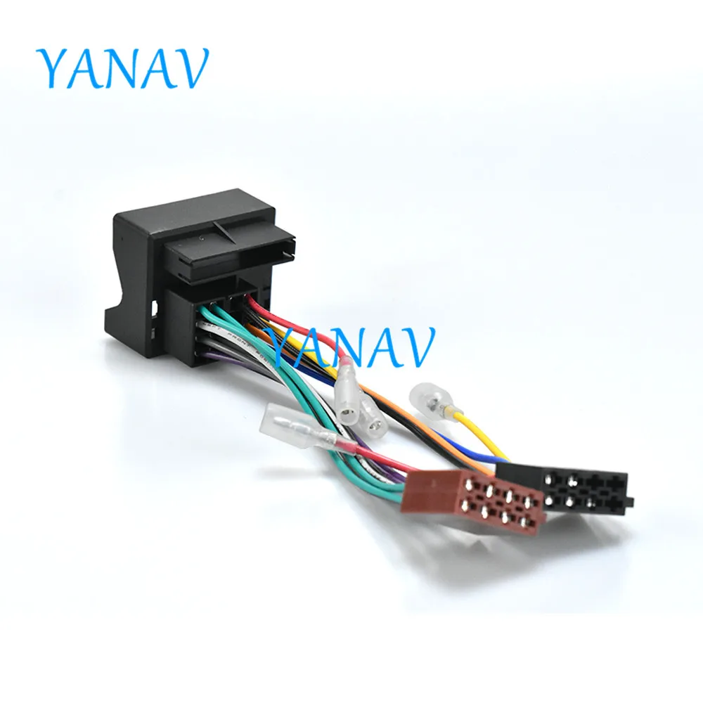 12-023 Проводной адаптер ISO радиоадаптер кабель для FORD-Focus Fiesta Fusion 2005 +-Mondeo C-Max 2003 +Transit