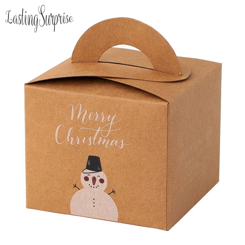 3 шт Счастливого Рождества конфеты подарочные коробки сумки Рождественская елка