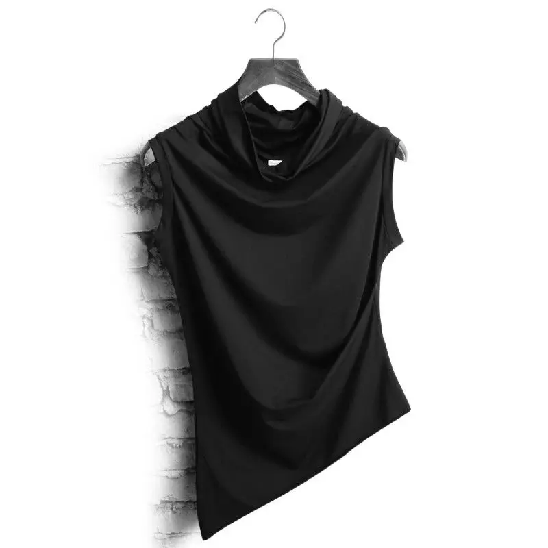 Модные мужские однотонные футболки Idopy в уличном стиле Необычные панковские