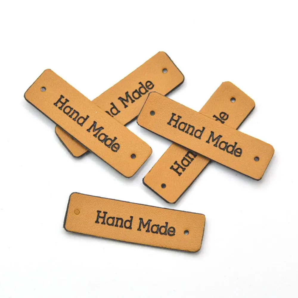 30 шт. этикетки ручной работы для одежды из искусственной кожи джинсы сумки сделай