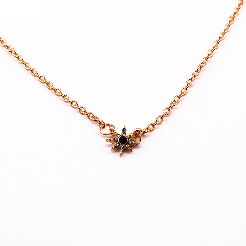 Модные многослойные ожерелья и кулоны винтажное ожерелье чокер с Луной звездой