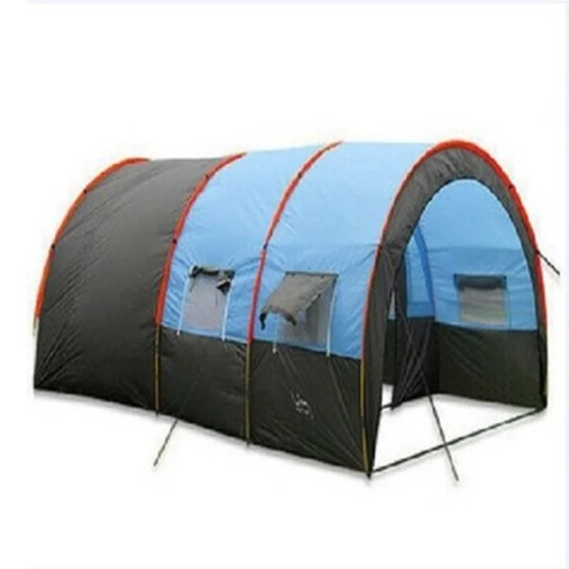 

5-8 Person Use Ultralarge One Hall One Bedroom Double Layer Camping Tent Sun Shelter Large Gazebo Beach Tent