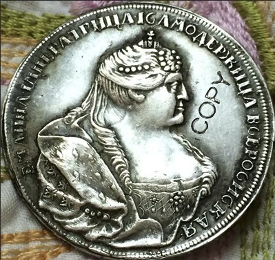 Оптовая продажа Россия копия 1739 монет 100% производство посеребренных старых