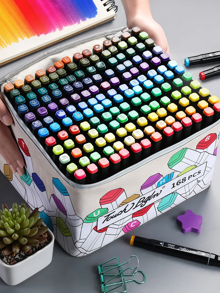 

Marker pen set touch authentic art primary school students special anime double-headed hand-painted color art supplies