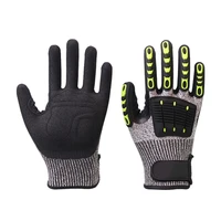 cut resistant gloves anti impact vibration tpr safety work gloves anti cut shock proof mechanical gardening heavy duty gloves