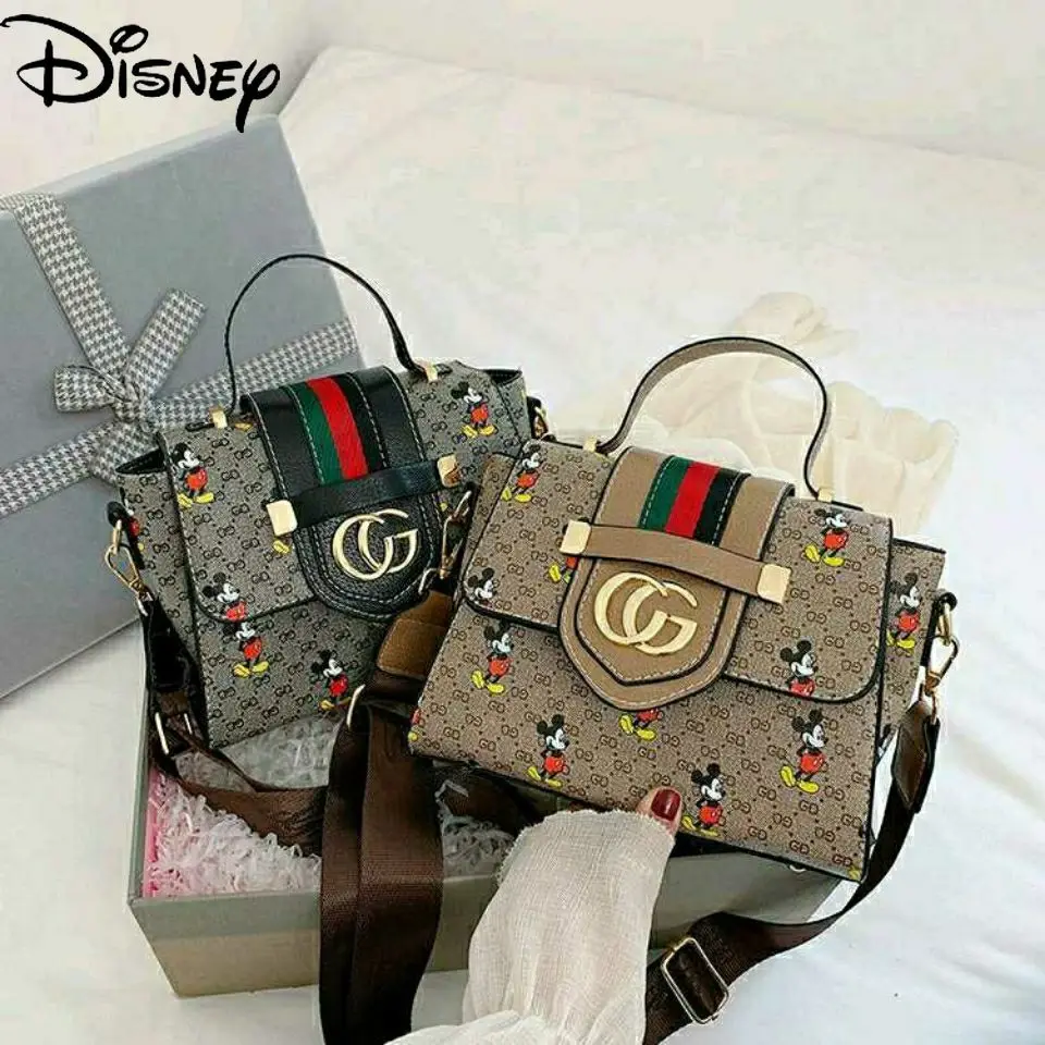 

Disney cartoon Mickey Mouse new 2021 fashion all-match large-capacity square bag single shoulder diagonal female bag