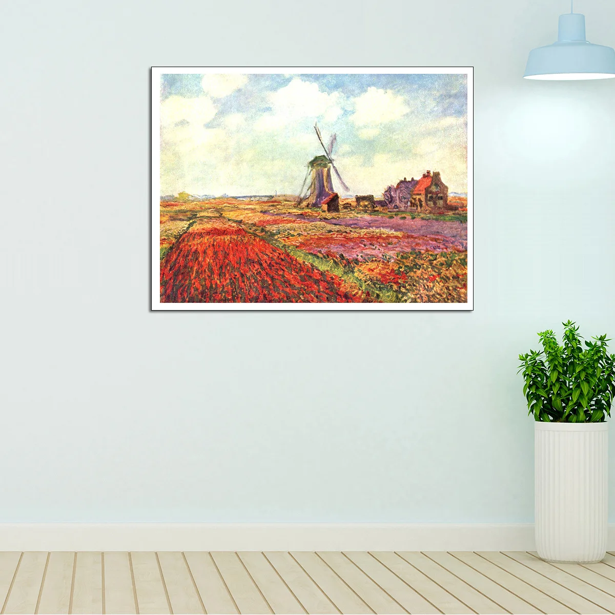 Картина маслом Monet's Works тюльпаны в Голландии живопись на холсте современное