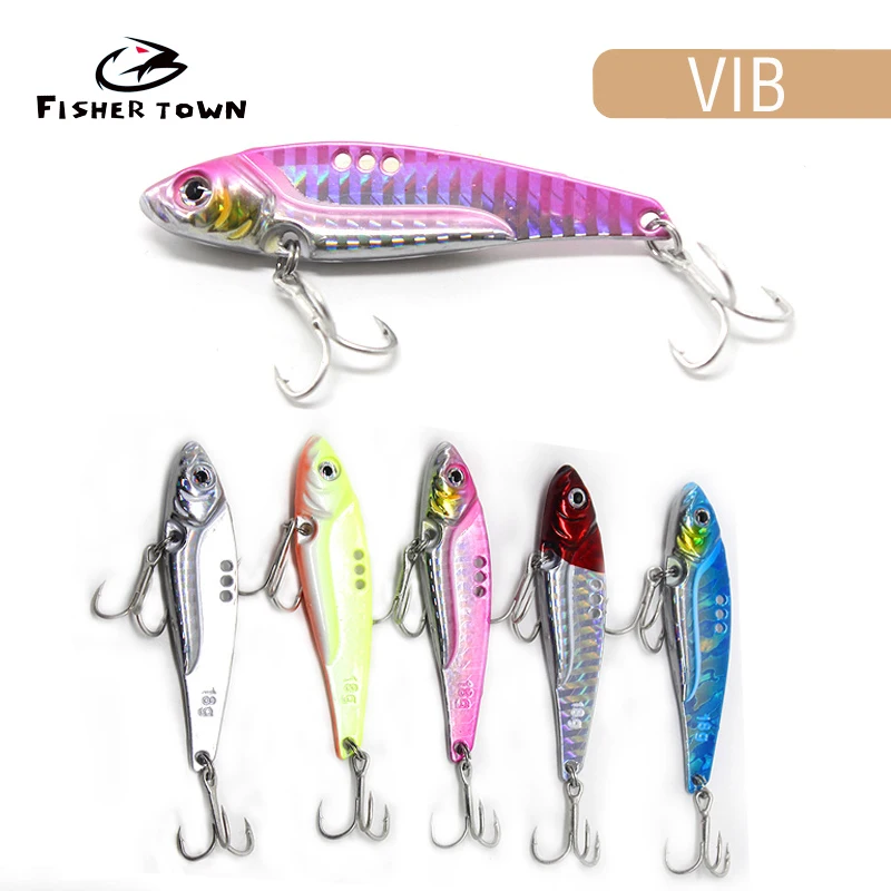 

VIB Fishing Lure 7-18g Artificial Blade Metal Sinking Spinner Crankbait Vibration Bait Swimbait Pesca for Bass Pike Perch Tackle
