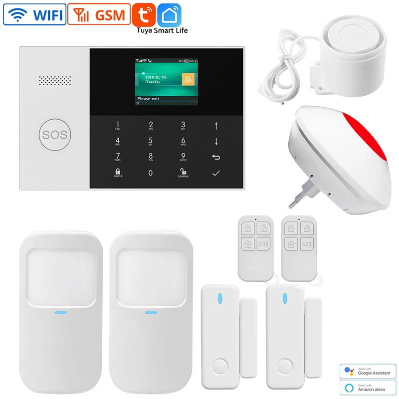 

Беспроводная сигнализация PG105, Wi-Fi, GSM, цветной экран 2,4 дюйма