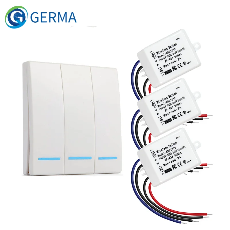 GERMA 433Mhz 86 Тип Портативный RF беспроводной переключатель светильник пульт