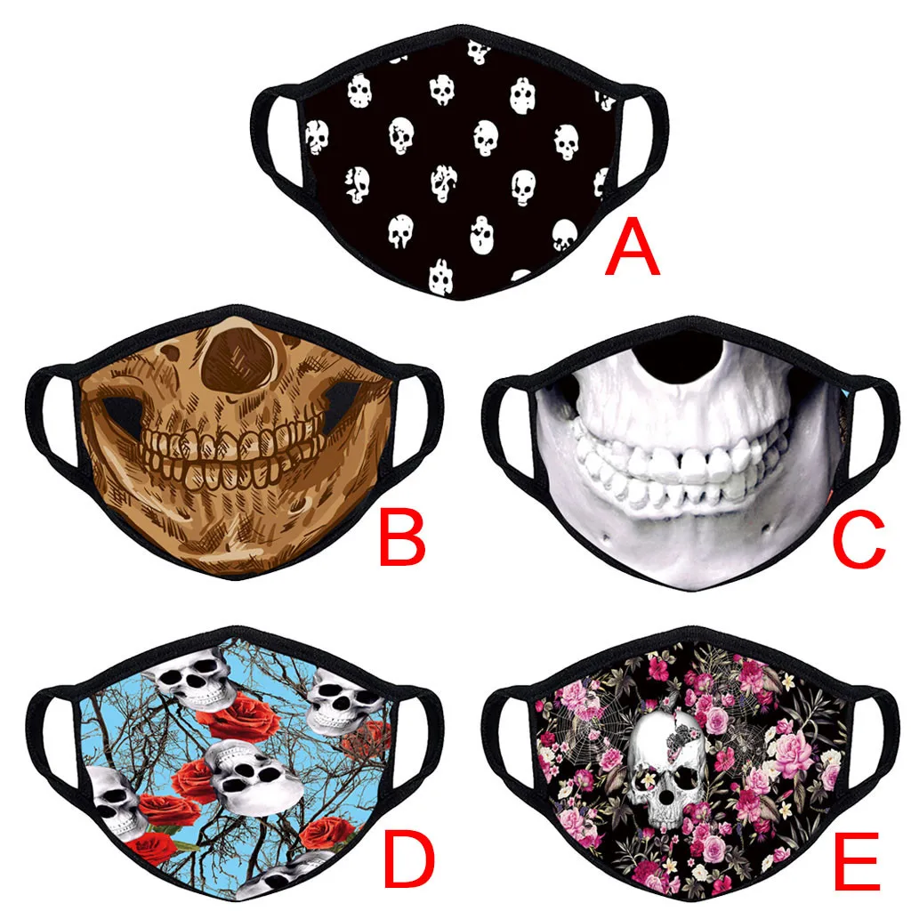 

3PC Adult Men Women Mouth Mask Animal Dog Print Fabric Mask Washable and Reusable Protective Face Masks mascarillas A50