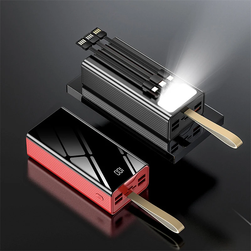 

Внешний аккумулятор с 4 USB-портами, 40000 мАч