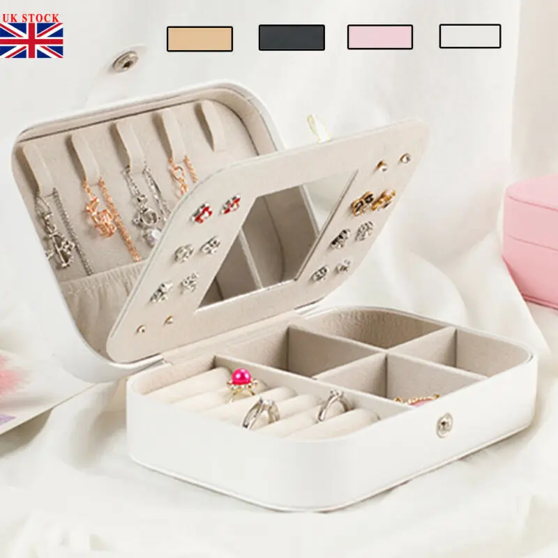 

Jewelry Vintage Organizer Case Ring Necklace Bracelet Jewellery Display Box Storage Case