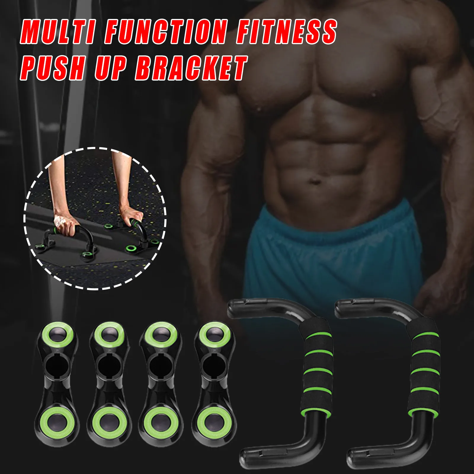 

Push-up Rack Home Fitness Equipment Push-up Handle With Non-slip Bar Can Be Used For Fitness And Strength Training Exercises