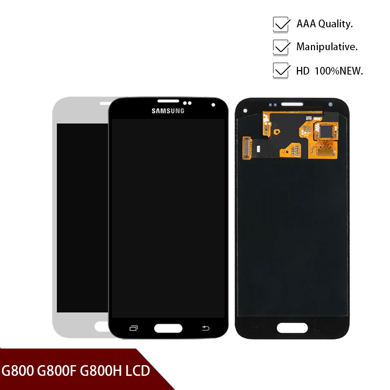 Новый сенсорный ЖК-экран с цифровым преобразователем в сборе для Samsung Galaxy S5 Mini