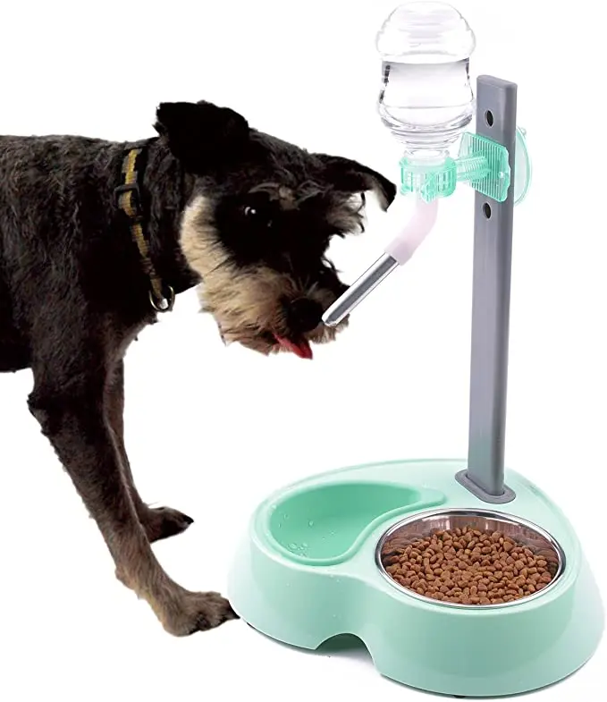 

Pet Cat Dog Water Drinker Dispenser Food Stand Hamster Feeder Dish Bowl Bottle Plastic Automatic Fountain Drinker Multicolor