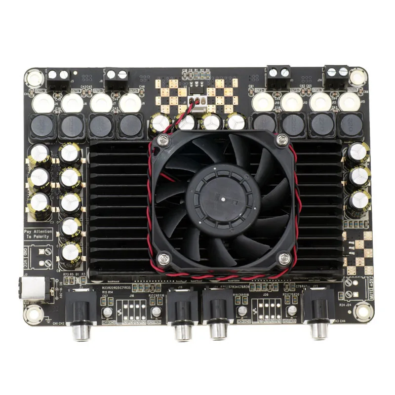 TDA7498 4x100 Вт 4-канальный TAMP Цифровой D Класс Автомобильный Звук отпугиватель птиц Аудио Усилитель мощности доска