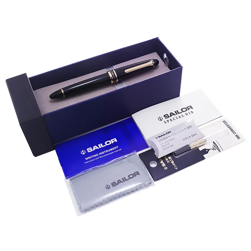 Sailor Special Nib Fountain Pen NAGINATA Original Large 21k Gold 146 Torpedoes 10-7111 Best Gift High Quality for Collection | Канцтовары