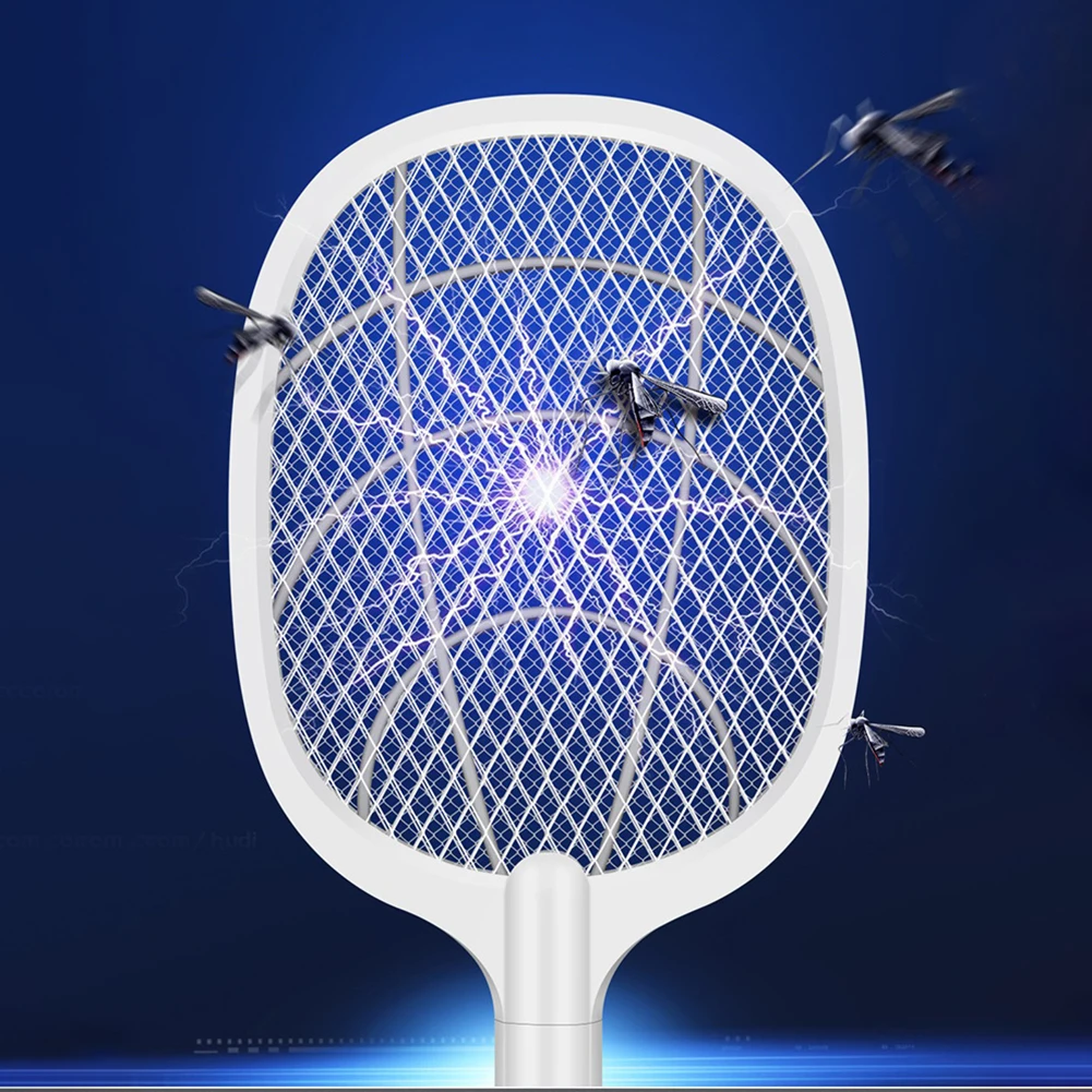 

Rechargeable USB Electric Mosquito Swatter Insect Fly Handheld Racket Protect Swatter Fly Bug Killer Trap Zapper Household