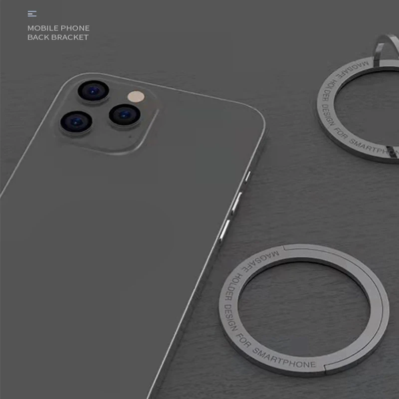 magnetic ring phone holder portable round metal business lazy stand foldable desk stable bracket for tablet samsung iphone 12 free global shipping