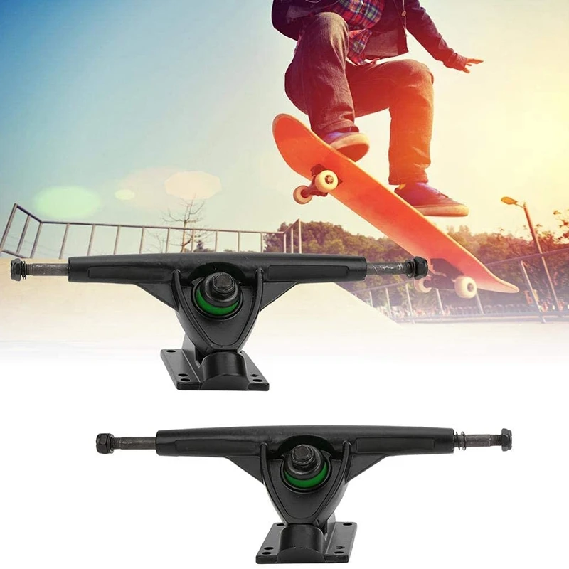 

New Sale Skateboard Truck,2 Pcs Aluminium Alloy 7 Inch Beginner Skateboard Thicken Base Longboard Truck Bracket Skateboard Tool