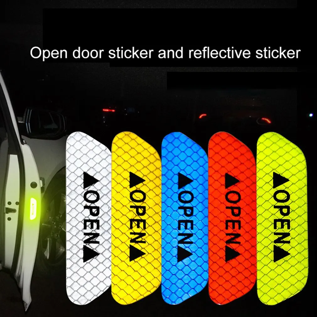 1 шт. наклейки на дверь светоотражающие безопасные предупреждающие автомобиля