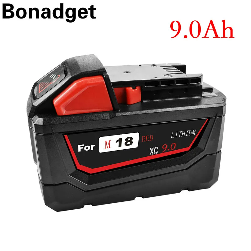 Литий ионный аккумулятор Bonadget 1815 Ач для Milwaukee M18 48 11 1850 2646 repalцемента 2642 20 21