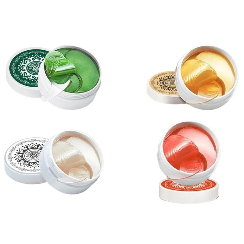 

Green Seaweed Eye Mask 60pcs Remover Dark Circle Anti Collagen Eye Patches Under Eye Sleeping Mask Moisturizing