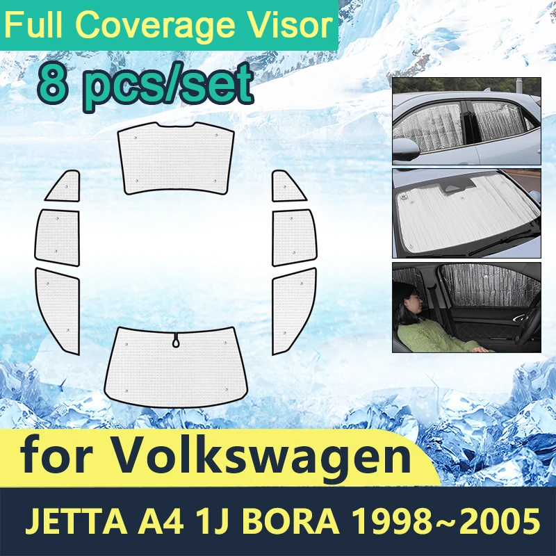 

Full Covers Sunshades For VW Volkswagen Jetta A4 4 NK4 1J 1998~2005 Bora Car Windshields Accessories 2004 2003 2002 2001 2000