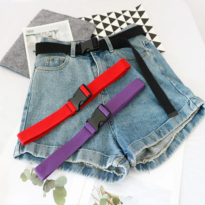 Модный пояс из парусины для женщин повседневные женские поясные ремни с