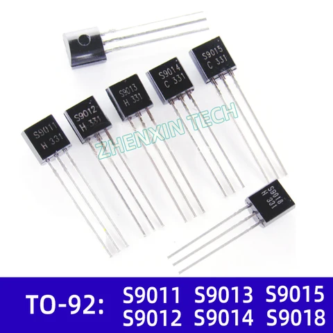 Набор транзисторов 50 шт./лот S9011 S9012 TO-92 S9013 S9014 S9015 S9018 NPN/PNP TO92