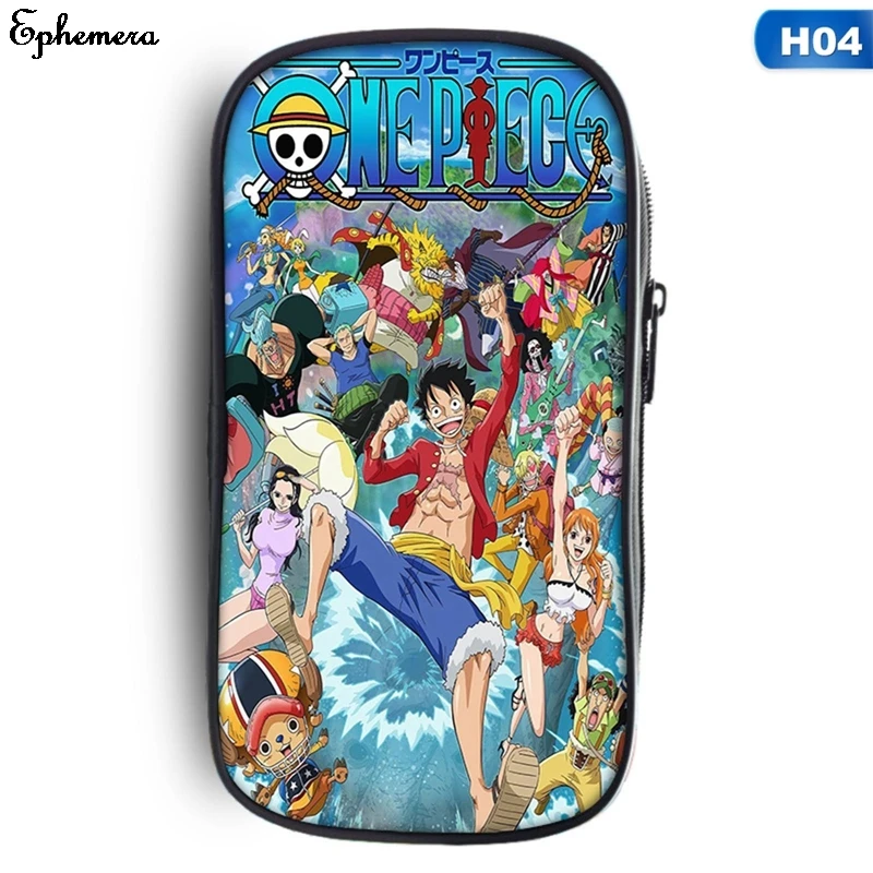 

Anime One Piece Luffy Polyester Pen Cosmetic Bags Pencil Hokage Cosplay Makeup Cases Collectible Purse Boys Gift For Girl