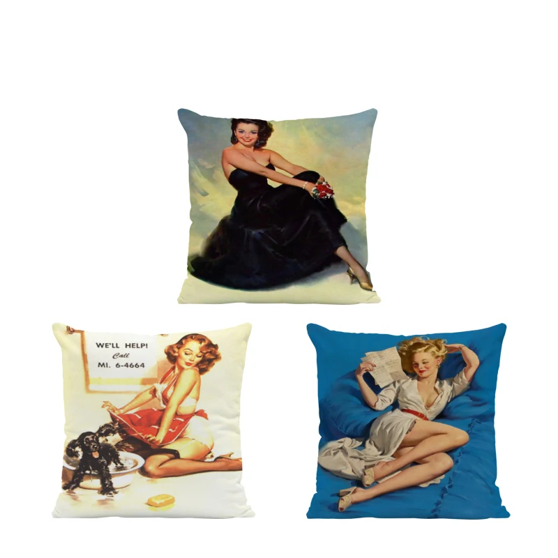 Красивая сексуальная наволочка Мэрилин Монро для подушки шортики с чулками юбка