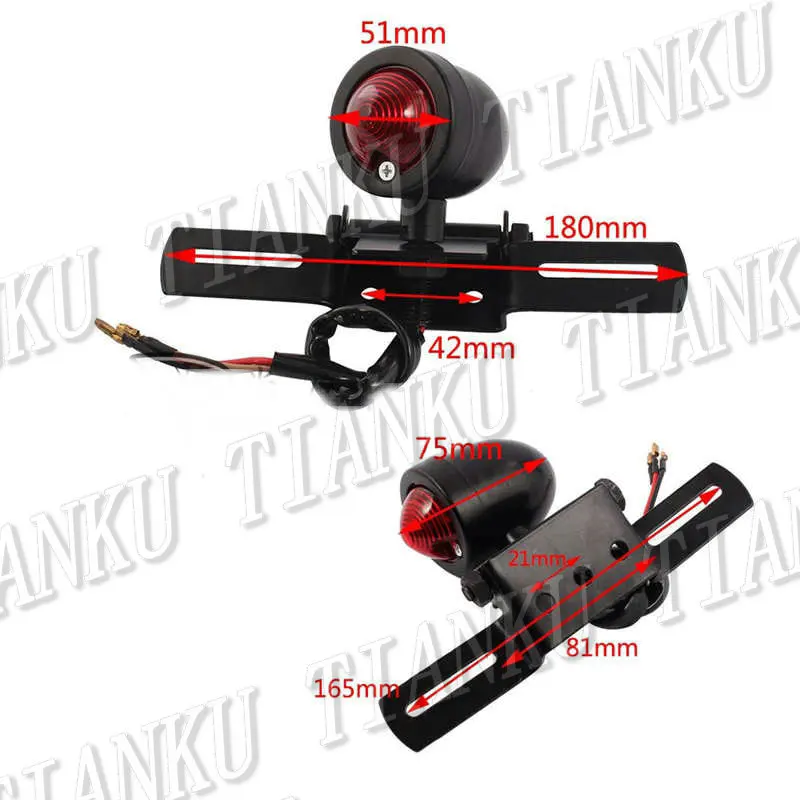 Универсальный металлический кронштейн для номерного знака Yamaha VStar 400 650 1100 1300 Virago