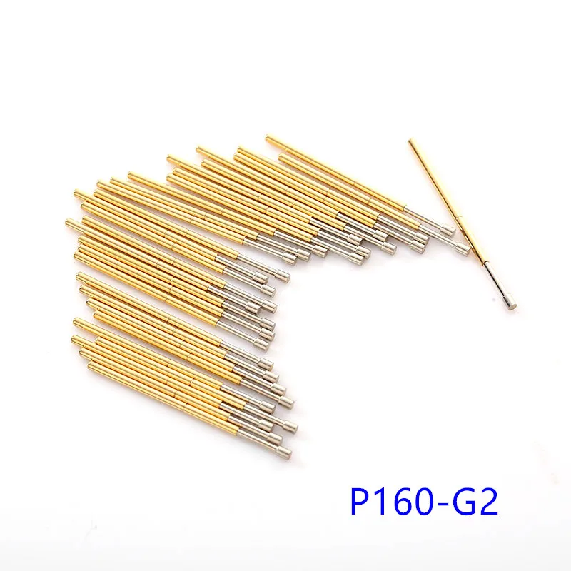 Hot Sales 100PCS/Pack of P160 Series Brass Spring Test Probe with Nickel Plated Needle Diameter Electronic | Инструменты
