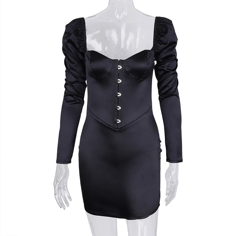 2020 сексуальное облегающее платье с низким вырезом женское Клубное длинным