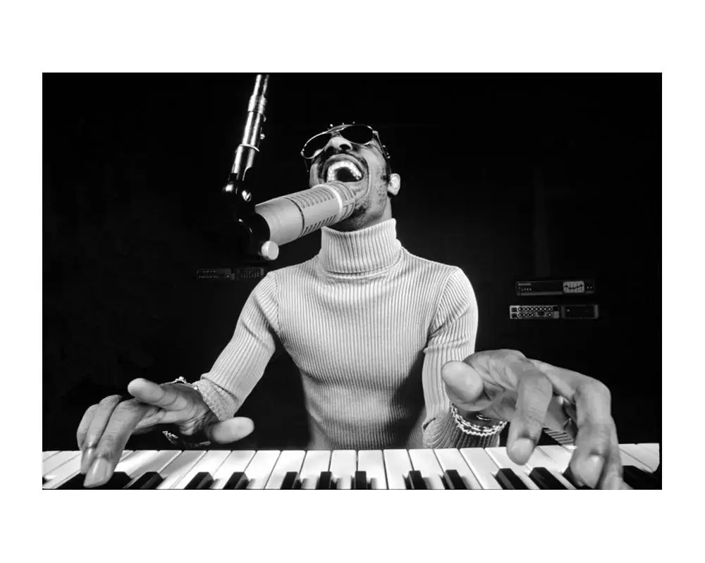 Художественный постер Stevie Wonder, печатная фотобумага, Настенная картина, 12, 24, 36, 47 дюймов