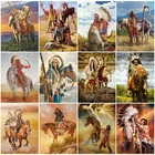 5D алмазная вышивка сделай сам, полноразмерная картина с изображением индийских женщин, портрет, украшение для дома