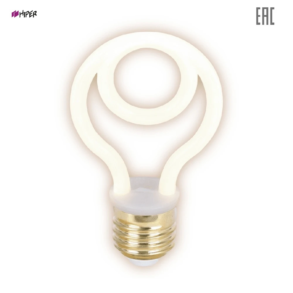 Лампа светодиодная Hiper TH-B2403 THOMSON LED FILAMENT DECO SPIRAL 4W 400Lm E27 2700K Frosted | Лампы и освещение
