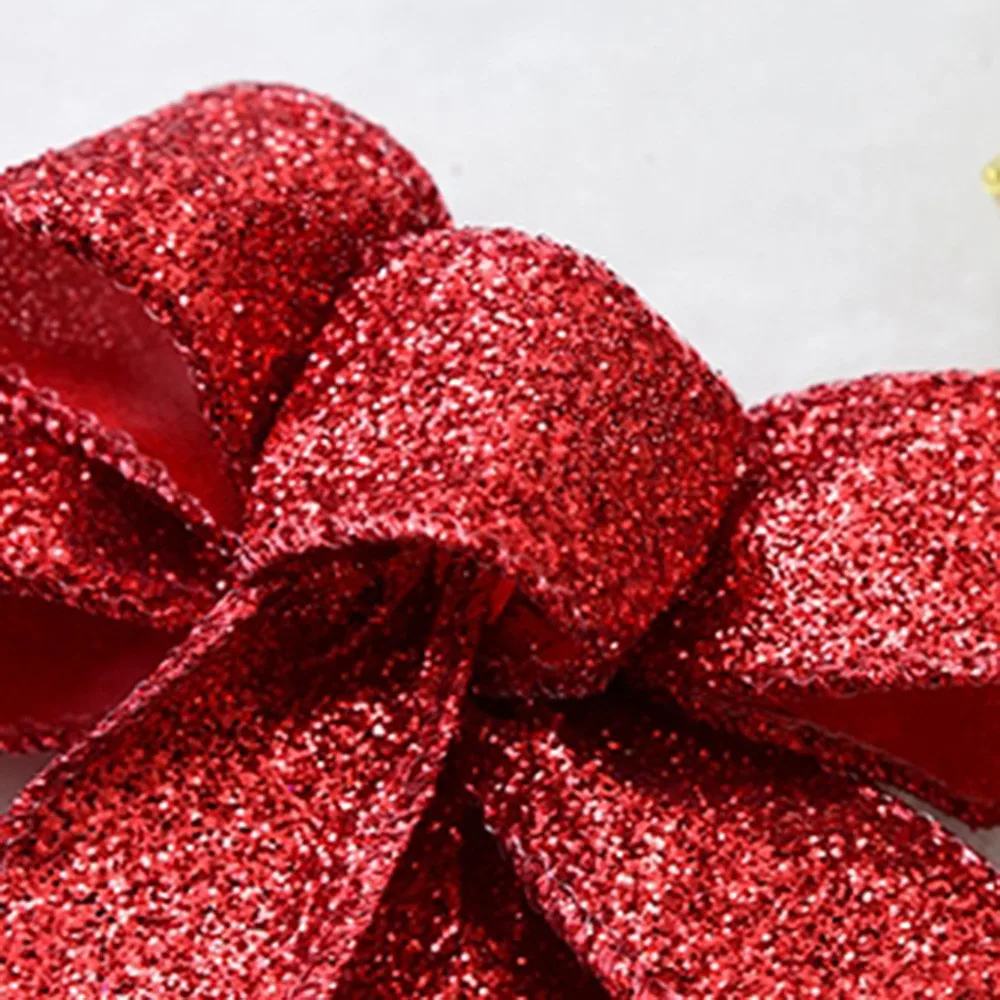 Горячая Распродажа 1 шт. лента бант Рождественский красный золотой серебряный 20