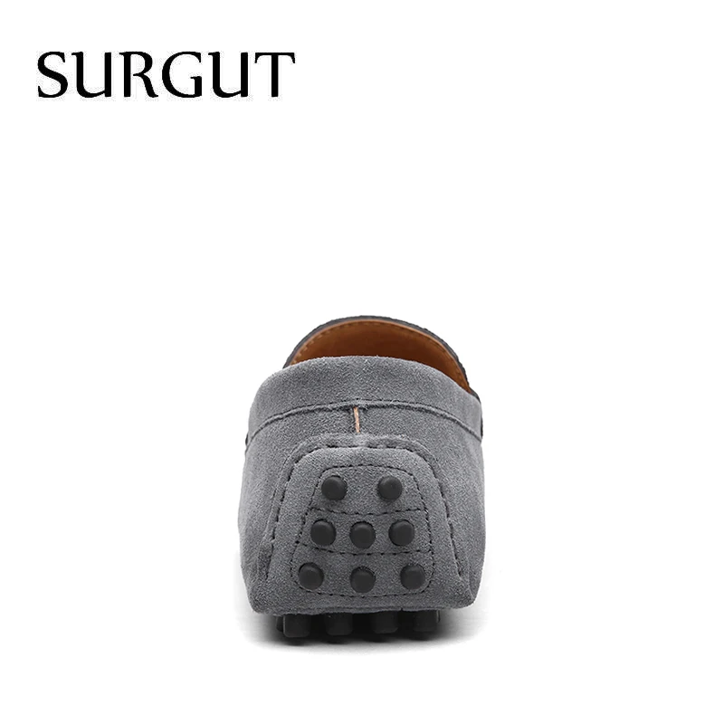 Туфли SUGRUT мужские из натуральной кожи Мокасины без застежки лоферы повседневная