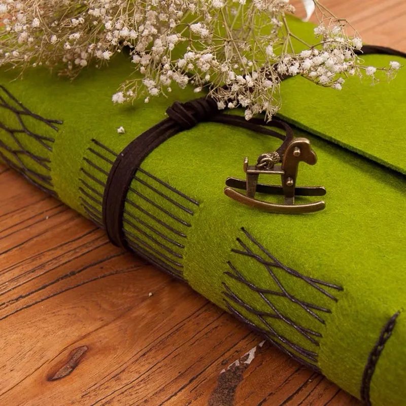 Бархатный фетровый Чехол ручной работы фотоальбом винтажные фотографии