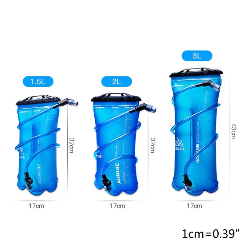 

1.5L 2L 3L Foldable Soft Reservoir Water Bladder Hydration Pack Water Bag for Running Cycling